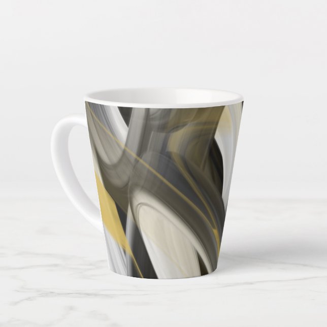 Abstrakter Trend der Latte Tasse Innendekoration S (Linke Ecke)