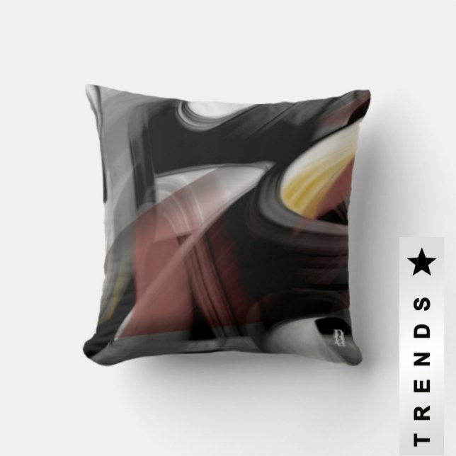 Abstrakter Trend Kissen Innendekoration Schwarzes  (Von Creator hochgeladen)