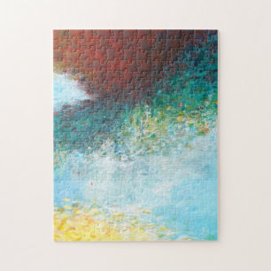 Abstrakter Triptychon Teil 3 Puzzle