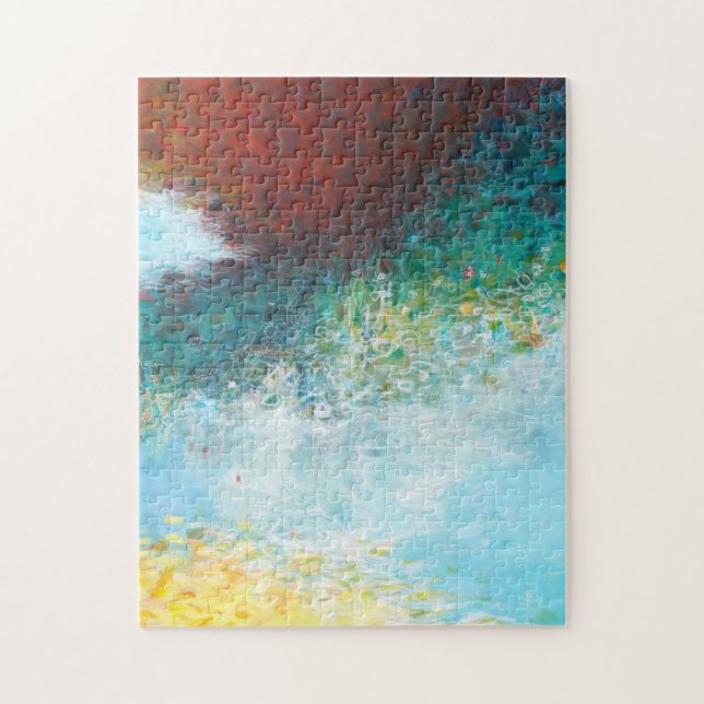 Abstrakter Triptychon Teil 3 Puzzle (Vertikal)