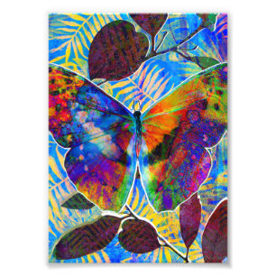 Abstrakter Tropenschmetterling Fotodruck