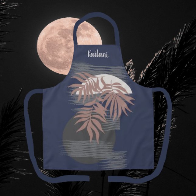 Abstrakter Tropenstil Personalisierte Schürze (Von Creator hochgeladen)