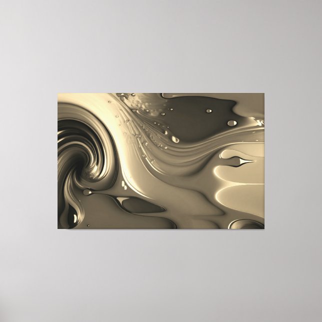 Abstrakter Tropfen Malerei Canvas Leinwanddruck (Vorderseite)