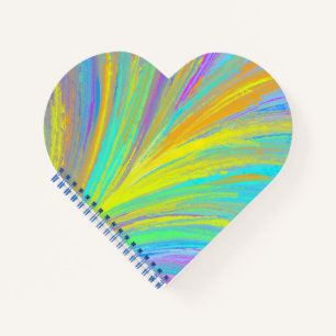 Abstrakter tropischer Sommerspass Notizbuch