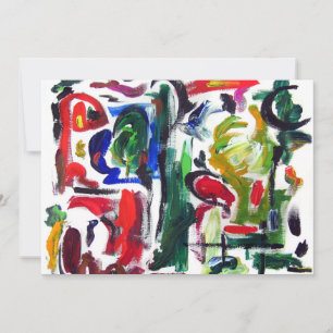 Abstrakter "typischer Tag" Einladung