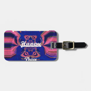 Abstrakter Unabhängigkeitstag Feier Kunst Gepäckanhänger