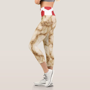 Abstrakter und roter Punkt   Zazzle_Growshop. Capri Leggings