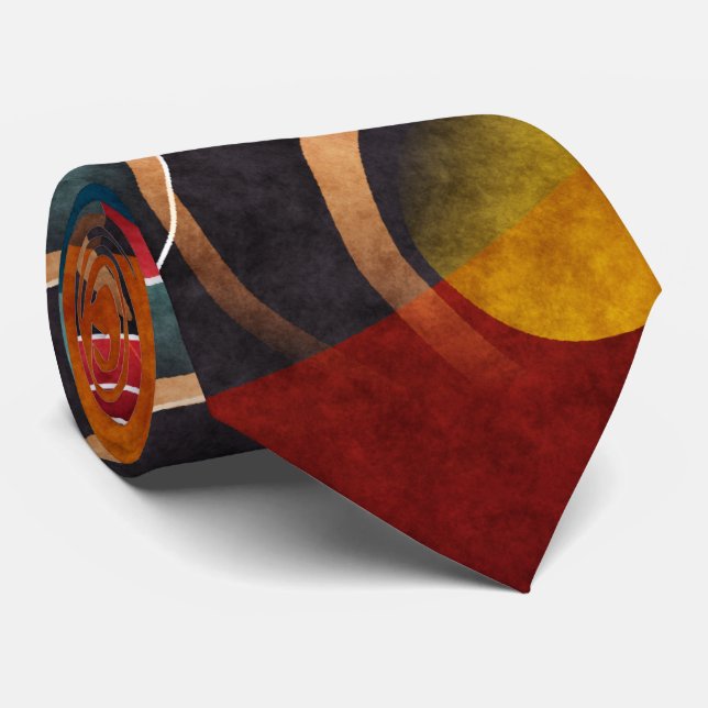 Abstrakter Vector Art Krawatte (Gerollt)