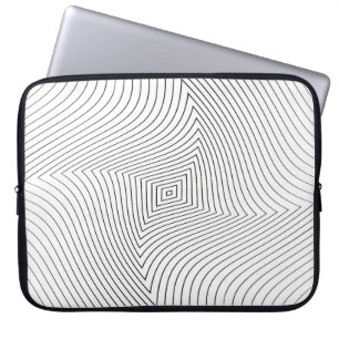 Abstrakter verdrehter Hintergrund. Linien der Vari Laptopschutzhülle