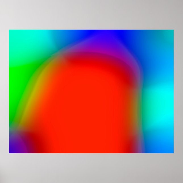 abstrakter verschwommener Hintergrund, farbiger Vi Poster (Vorne)