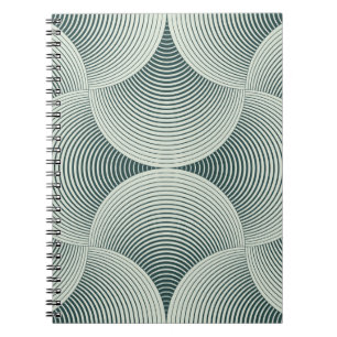 Abstrakter verzierter geometrischer Hintergrund de Notizblock