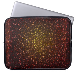 Abstrakter Vintager Hintergrund. Glühendes Mosaik  Laptopschutzhülle