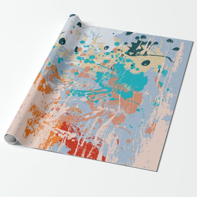 Abstrakter Vintager Hintergrund mit mehrfarbigem P Geschenkpapier (Ungerollt)