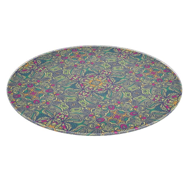 Abstrakter Vintager Hintergrund Schneidebrett (Ecke)