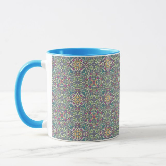 Abstrakter Vintager Hintergrund Tasse (Links)
