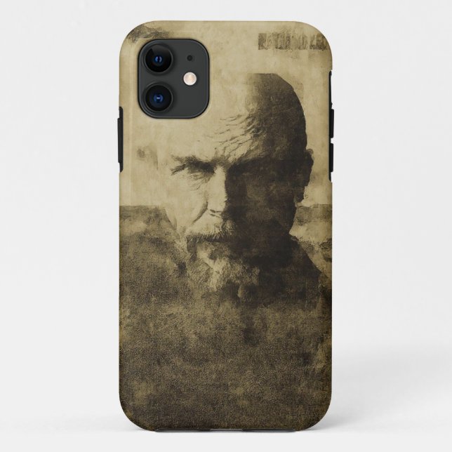 Abstrakter Vintager Portrait Mobile Case (Rückseite)