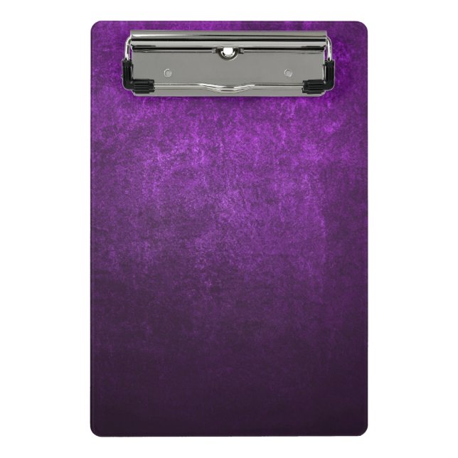 Abstrakter violetter Hintergrund oder Papier mit h Mini Klemmbrett (Vorderseite)