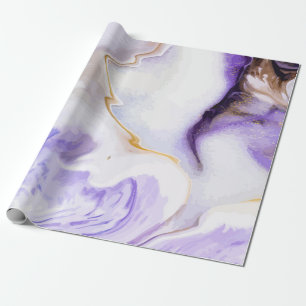 Abstrakter violetter Marmor Geschenkpapier