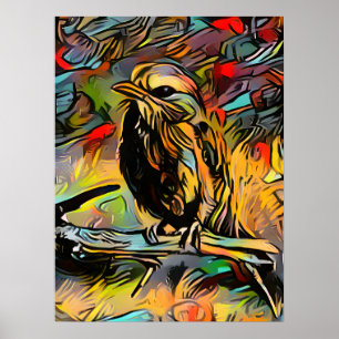 Abstrakter Vogel Poster