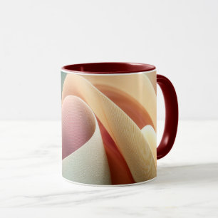 Abstrakter Vorhang mit pastellfarbenem Farbverlauf Tasse