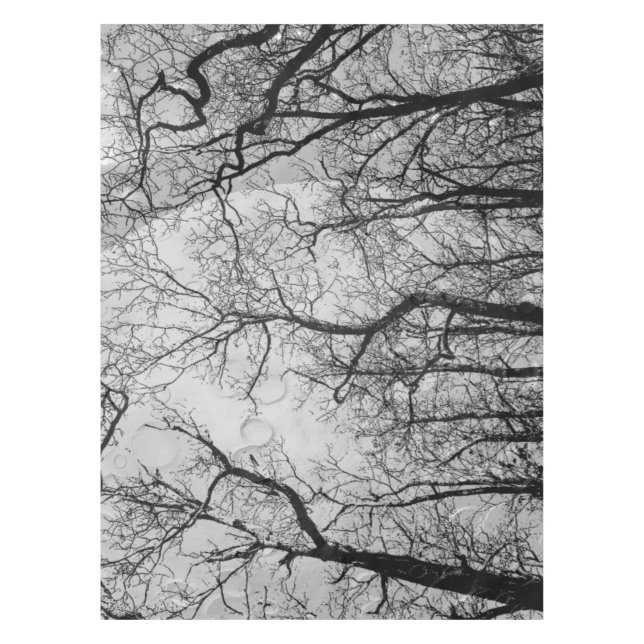 Abstrakter Wald "Farbe anpassen" Tischdecken (Vorderseite)