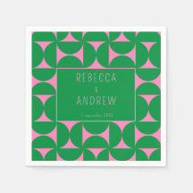 Abstrakter Wald Mitte Mitte grün und rosa