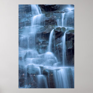 Abstrakter Wasserfall Poster