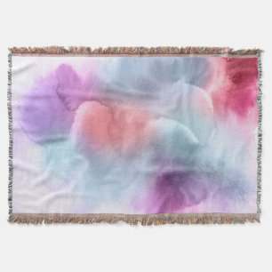 Abstrakter Wasserfarbe-Hintergrund handgemalt 10 Decke