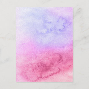 Abstrakter Wasserfarbe-Hintergrund handgemalt 11 Postkarte