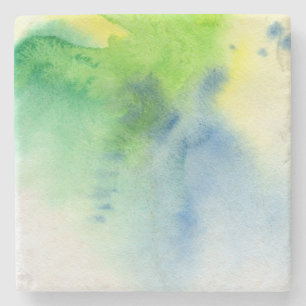 Abstrakter Wasserfarbe-Hintergrund handgemalt 8 Steinuntersetzer
