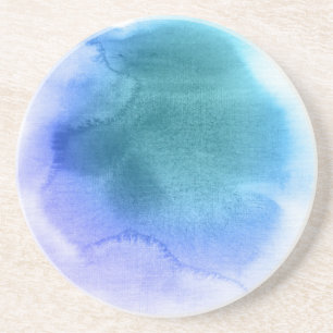 Abstrakter Wasserfarben-Hintergrund handgemalt 12 Untersetzer