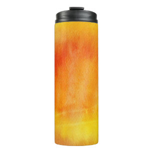 Abstrakter Wasserfarben-Hintergrund handgemalt 19 Thermosbecher
