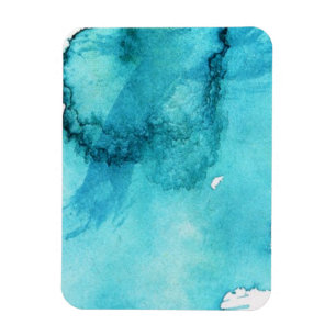Abstrakter Wasserfarben-Hintergrund, handgemalt 2 Magnet