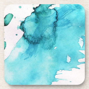 Abstrakter Wasserfarben-Hintergrund, handgemalt 2 Untersetzer