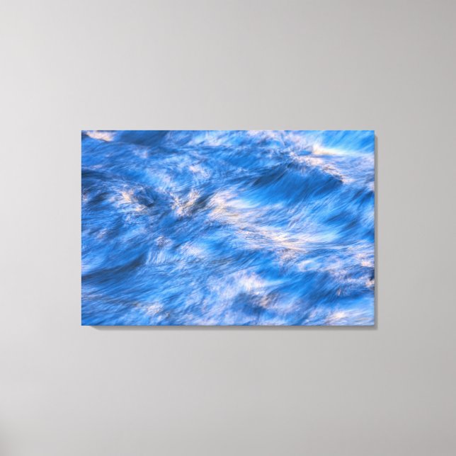 Abstrakter Wasserfluss Leinwanddruck (Vorderseite)