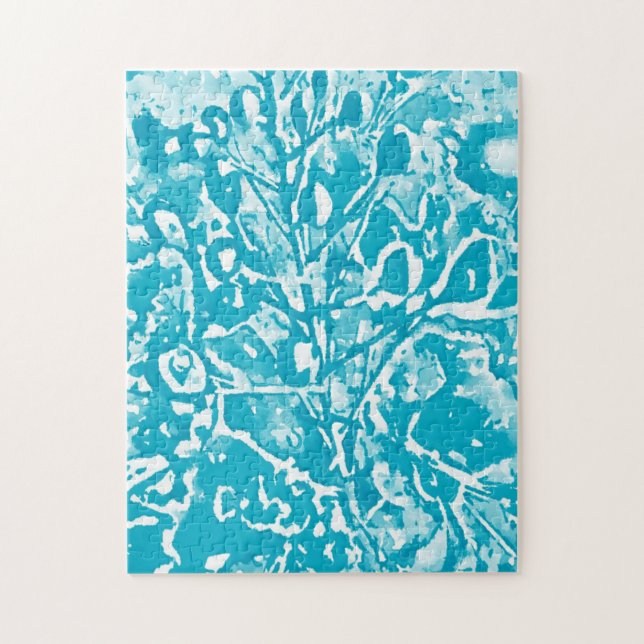 Abstrakter Wasservogel im Paradies Puzzle (Vertikal)