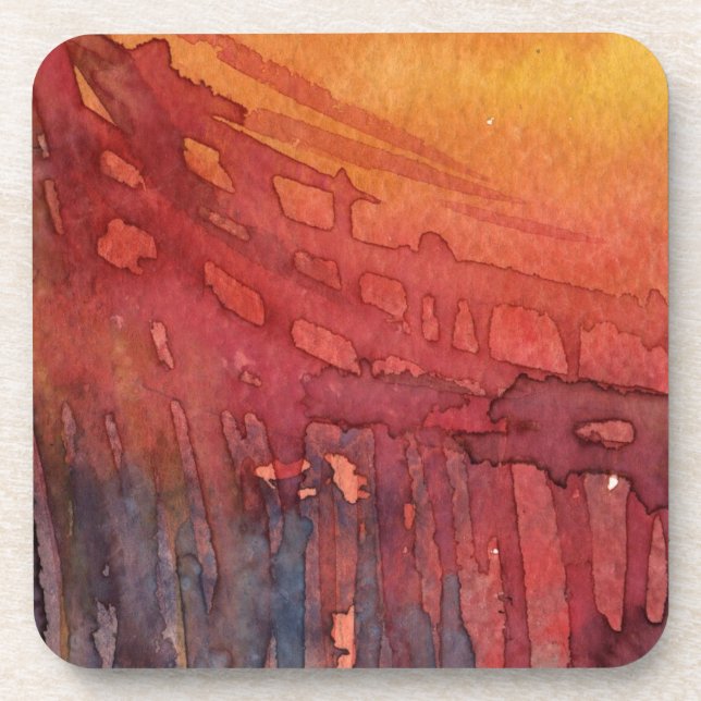 Abstrakter Watercolor 3 Untersetzer (Vorderseite)