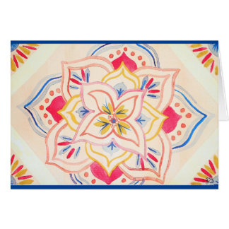 Abstrakter Watercolor Blumenmandala
