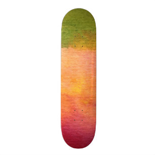 Abstrakter Watercolor gemalter Hintergrund Skateboard