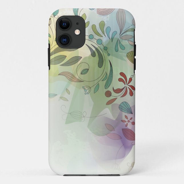 abstrakter Watercolor iPhone5 mit Blumen Case-Mate iPhone Hülle (Rückseite)