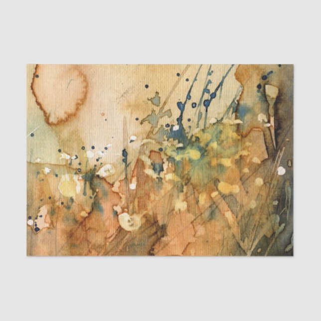 Abstrakter Watercolor und alter Hintergrund Seidenpapier (Vorderseite)