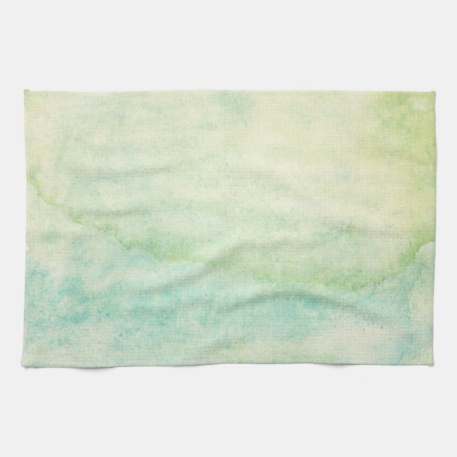 Abstrakter Watercolorhintergrund 2 Geschirrtuch (Horizontal)