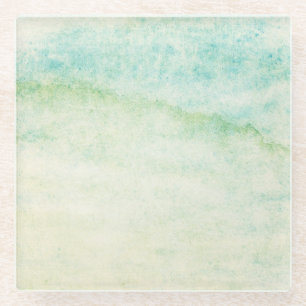 Abstrakter Watercolorhintergrund Glasuntersetzer