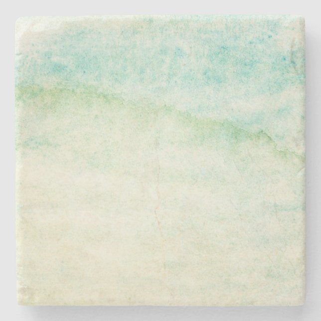 Abstrakter Watercolorhintergrund Steinuntersetzer (Vorderseite)