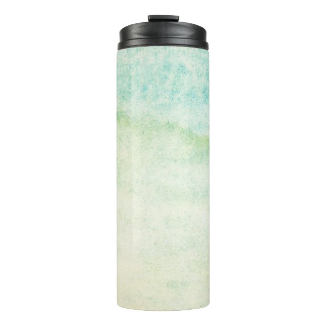 Abstrakter Watercolorhintergrund Thermosbecher (Vorderseite)