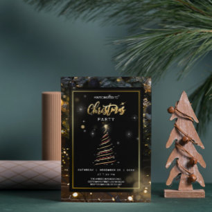 Abstrakter Weihnachtsbaum - Einladung