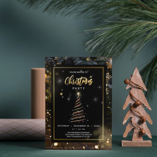 Abstrakter Weihnachtsbaum - Einladung (Von Creator hochgeladen)