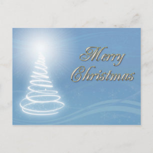 Abstrakter Weihnachtsbaum Feiertagspostkarte
