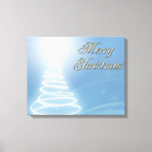 Abstrakter Weihnachtsbaum Leinwanddruck