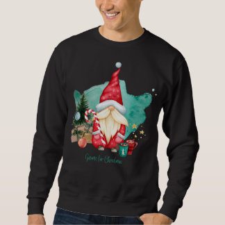 Abstrakter Weihnachtsbaum mit Schneeflocken Sweatshirt